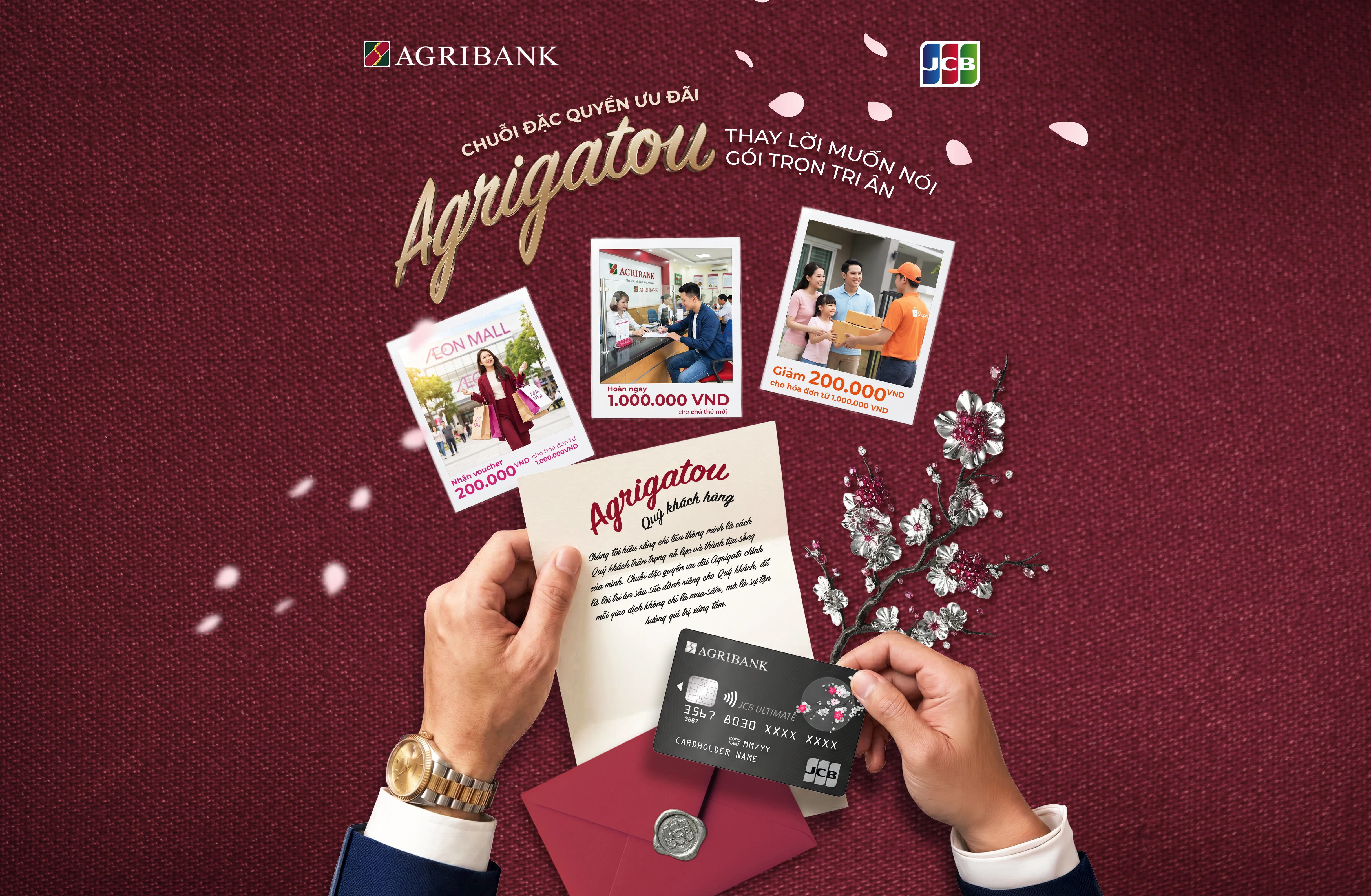 Agrigatou: Thay lời muốn nói - Gói trọn tri ân cùng thẻ Agribank JCB